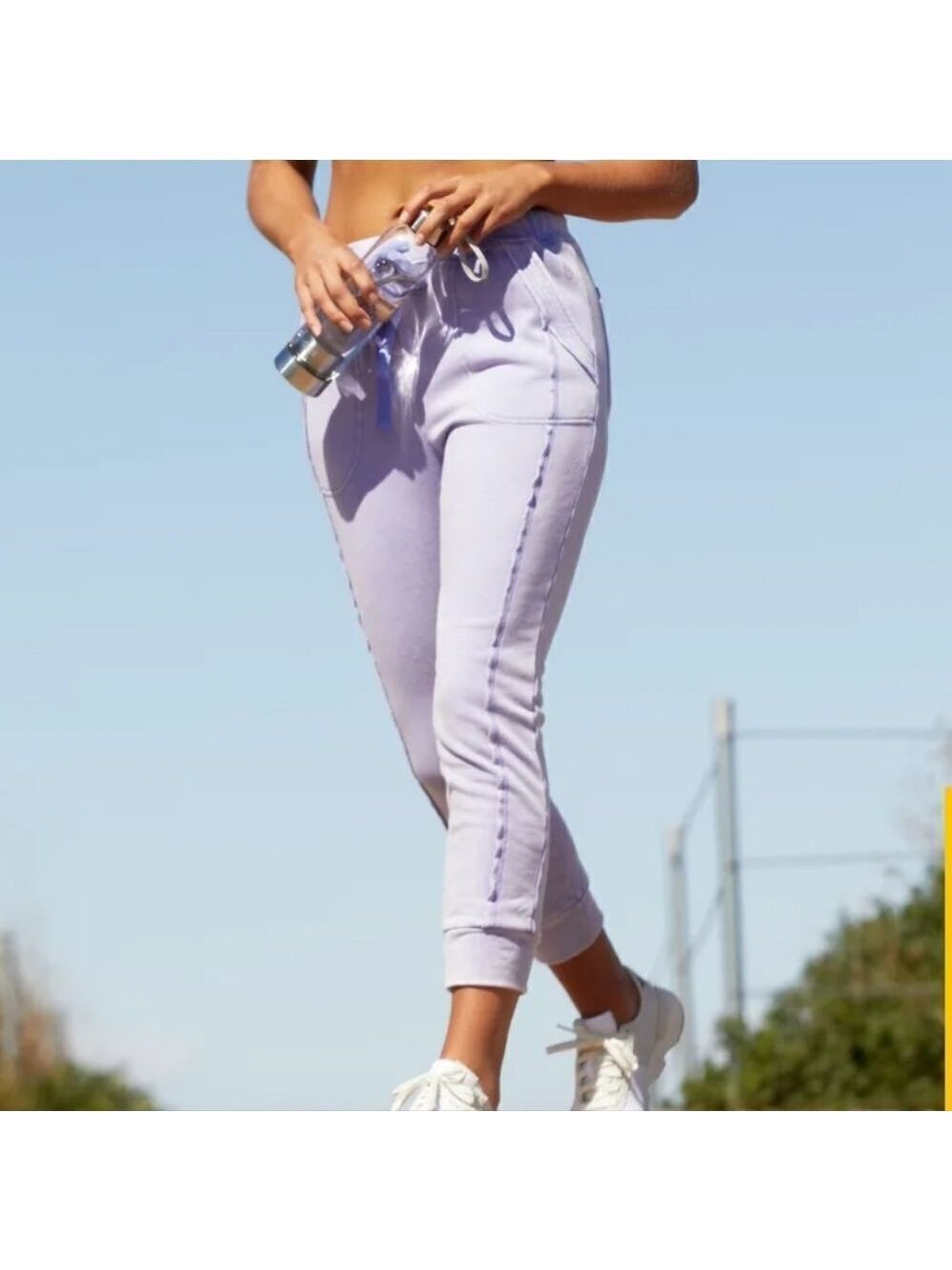 Free People Joggers In Candid Lilac